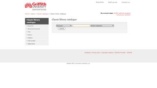 
                            1. Griffith Catalogue - Griffith University