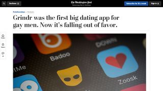 
                            4. Grindr was the first big dating app for gay men. Now it's falling ...