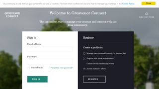 
                            3. Grosvenor Connect: Login