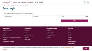 
                            2. Group booking - Booking - Eurowings