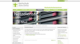 
                            3. GroupWise Webmail - Hochschule Zittau/Görlitz
