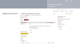 
                            7. GSD file for IRC5 ABB robot on profibus - Entries - Forum ...