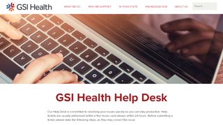 
                            10. GSI Health Help Desk - GSI Health