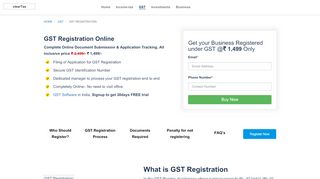 
                            2. GST Registration - Online, Eligibility, Fees, Expert Help ...