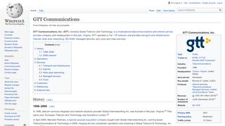 
                            5. GTT Communications - Wikipedia