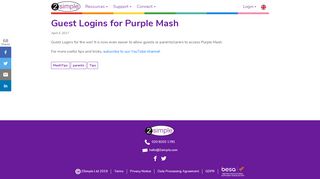 
                            4. Guest Logins for Purple Mash - 2simple.com