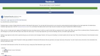 
                            8. Guest post: Login approvals and the Code Generator | Facebook