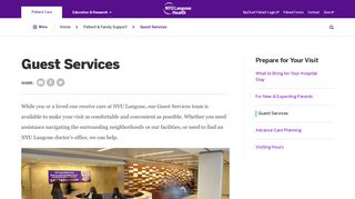 
                            6. Guest Services | NYU Langone Health