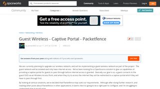
                            5. Guest Wireless - Captive Portal - Packetfence - Spiceworks Community