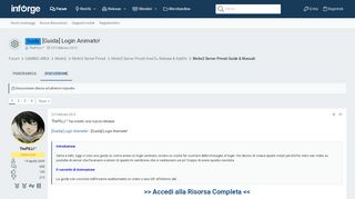 
                            3. Guida - [Guida] Login Animato! | Inforge Forum