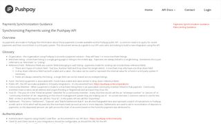 
                            8. Guidance - The Pushpay API