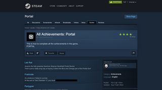 
                            2. Guide :: All Achievements: Portal - Steam Community