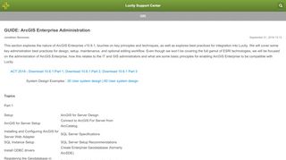 
                            7. GUIDE: ArcGIS Enterprise Administration – Lucity Support Center