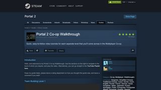 
                            2. Guide :: Portal 2 Co-op Walkthrough - Steam Community