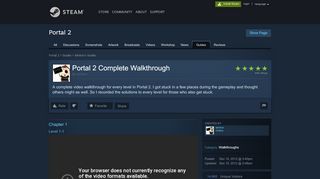 
                            1. Guide :: Portal 2 Complete Walkthrough - Steam Community