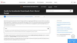 
                            9. Guide to Accelerate Downloads from Brand Portal - Adobe Help Center