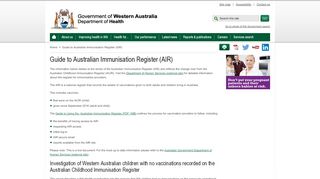 
                            7. Guide to Australian Immunisation Register (AIR)