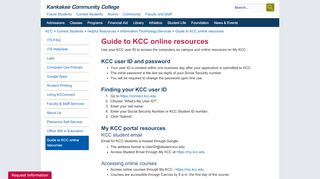 
                            7. Guide to KCC online resources - Kankakee Community College