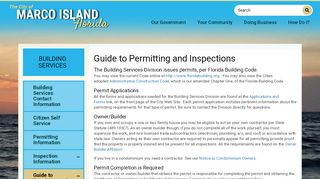 
                            9. Guide to Permitting and Inspections | City of Marco Island Florida