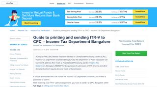
                            4. Guide to printing and sending ITR-V to CPC - Income Tax ...