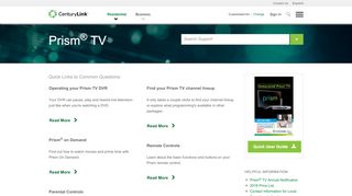 
                            3. Guides: Prism® TV - centurylink.com