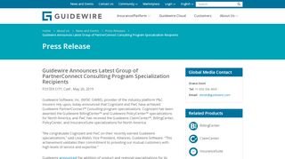 
                            9. Guidewire Announces Latest Group of PartnerConnect Consulting ...