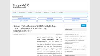 
                            9. Gujarat Khel Mahakumbh 2019 Schedule, Time …