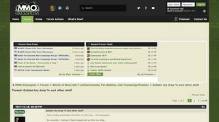 
                            6. Guldan toy drop % and other stuff - MMO-Champion