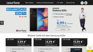 
                            3. Günstige Handy Angebote mit Vertrag bei yourfone.de