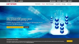 
                            8. Günstiges Cloud Hosting - Hetzner Online GmbH