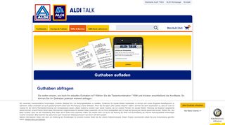 
                            9. Guthaben aufladen | ALDI TALK