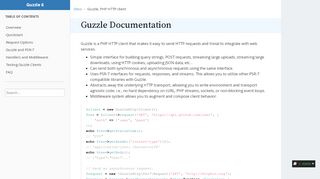 
                            1. Guzzle, PHP HTTP client — Guzzle Documentation