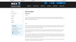 
                            7. GXH Analysis - NZX, New Zealand's Exchange