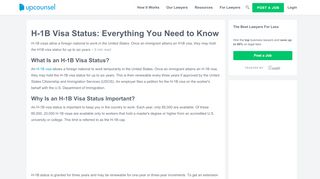 
                            8. H-1B Visa Status: Everything You Need to Know - UpCounsel