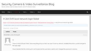 
                            9. H 264 DVR local network login failed