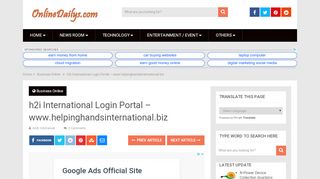 
                            5. h2i International Login Portal - www ...