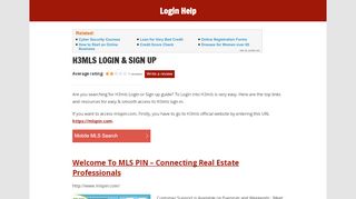 
                            7. H3mls Login & sign in guide, easy process to login into mlspin ...