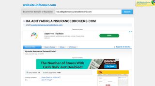 
                            3. ha.adityabirlainsurancebrokers.com at WI. Hyundai Assurance ...