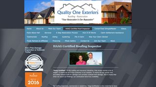 
                            6. HAAG Certified Roof Inspector - Quality One Exteriors, LLC
