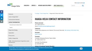 
                            4. Haaga-Helia Contact Information | Haaga-Helia University of Applied ...