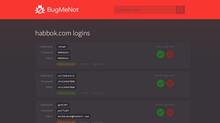 
                            7. habbok.com passwords - BugMeNot