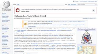 
                            8. Haberdashers' Aske's Boys' School - Wikipedia