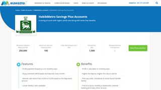 
                            9. HabibMetro Savings Plus Accounts | Mawazna.com