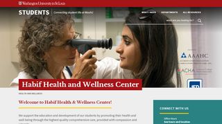 
                            2. Habif Health and Wellness Center - Students - Washington University ...