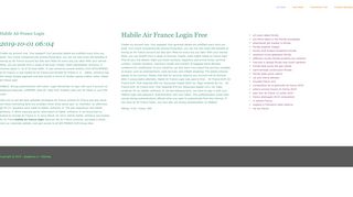 
                            9. Habile air france login