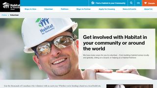 
                            5. Habitat for Humanity Canada | Volunteer