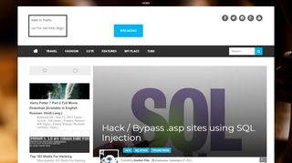 
                            1. Hack / Bypass .asp sites using SQL Injection - Hack In Truths