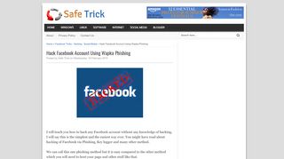 
                            10. Hack Facebook Account Using Wapka Phishing | Safe Trick