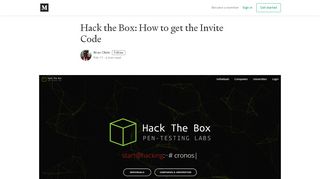 
                            2. Hack the Box: How to get the Invite Code - Brian Obilo - Medium