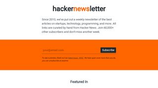 
                            2. Hacker Newsletter - The Hacker News Newsletter
